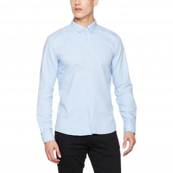 S.Oliver BLACK LABEL Herren Businesshemd, Langarm, Blau