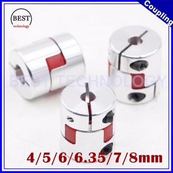 Acoplador de eje araña, 3 piezas, conector de 20mm, longitud 25mm, agujero interior 5 a 8mm / 4 / 5 / 6 / 6