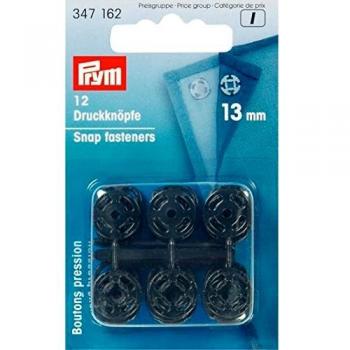 Sew-On Snap Buttons 13mm Black