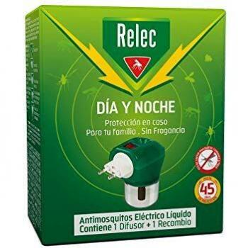 Relec Día y Noche Antimosquitos Eléctrico Líquido ON OFF 1 Difusor + Recambio