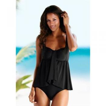Vestito Tondo Modellante Nero Lascana