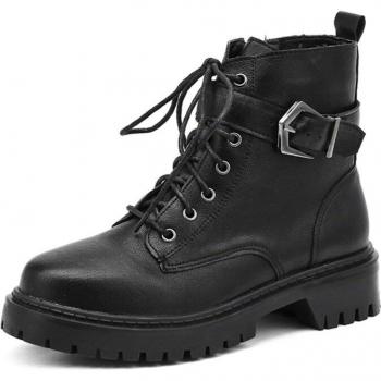 Gdgydh Women's Lace-up Ankle Strap Boots
