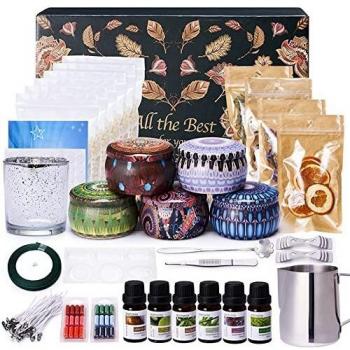 Beginner’s Candle-Making Tools by LUCKIGUCK with Tins and Soy Wax