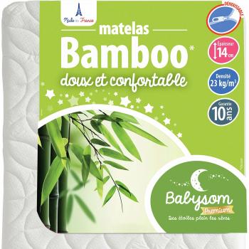 Matelas Bébé Bamboo 14 cm d’épaisseur