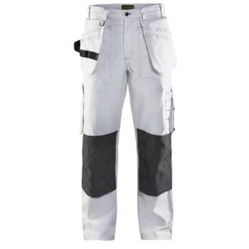 Pantaloni Artigianali Pittura 1531 Bianco/Grigio