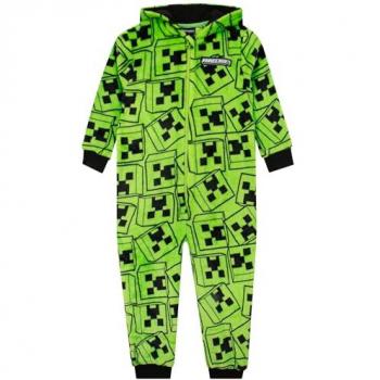 Minecraft Creeper Kinderfleece‑Pyjamamix