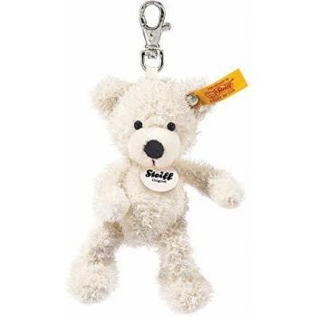 Steiff 111785 Lotte Schlüsselanhänger mit Teddybär (Weiß) 12 cm