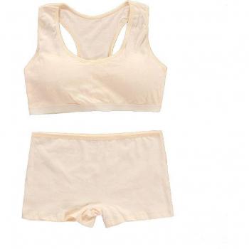 Cotton Sports Bra for Girls with Briefs