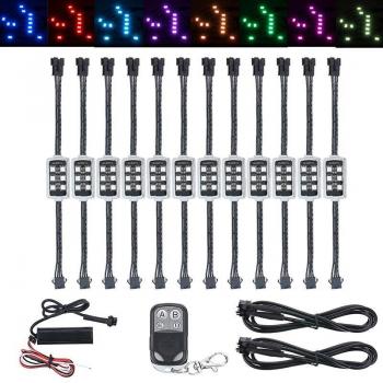 Motorcycle Scooter Car 15-Color LED Neon Underglow Light Strip Kit
