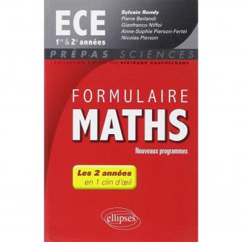 Formulaire Maths ECE 1re et 2e Années En 1 Clin d'Oeil Programme 2014