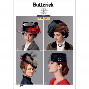 Butterick One Size Misses Hats Pattern