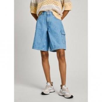 Pepe Jeans Short Durable Femme Bleu