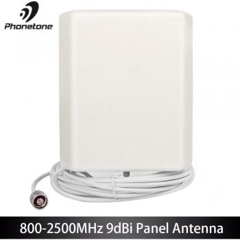 Antenne panneau interne 9dBi GSM, 3G, LTE 800–2500 MHz + câble 5 m