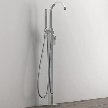 Rubinetto Incasso A Pavimento Ogomondo 005 per Vasche Free Standing in Ottone Design