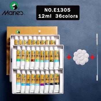 Marie's Chinese Art Supplies Watercolor Paste 12 Colors