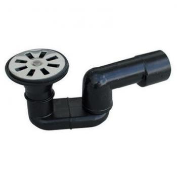 Sifone Doccia Valsir PEHD Nero Saldabile Uscita 40mm