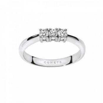 Anello Comete Oro Bianco 18kt con Diamante ANB 1688
