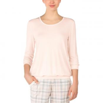 Calida Damen Schlafanzugoberteil Top Langarm/ 3/4 Arm Favourites Rosa