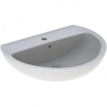 Lavabo blanc brillant sans colonnes – Geberit Colibri 65 × 58 cm