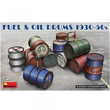 Miniart 1/35 Scale Fuel and Oil Drums Set