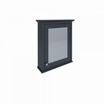 Rak Washington Black 600mm Mirror Cabinet