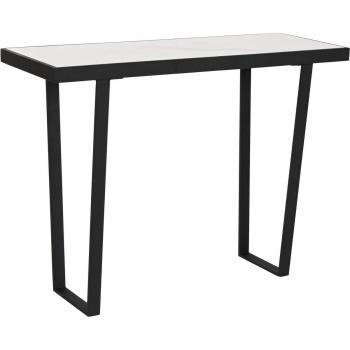 Consola de Diseño en Metal y Piedra Sinterizada 100x35x75