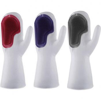 Guantes de lavar con cepillo