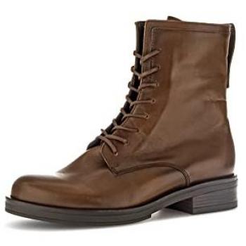 Schnürstiefelette GABOR Gr. 36, braun, Damen, Nappaleder