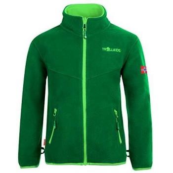Trollkids Fleecejacke Oppdal XT für Mädchen (Größe 98, Grün)