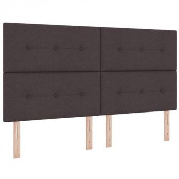 Manual Height‑Adjustable Dark Brown Headboard – 180 cm (Fabric)