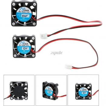 Ventilador Mini 25x25x7mm Sin Escobillas 5V/12V 2 Pines