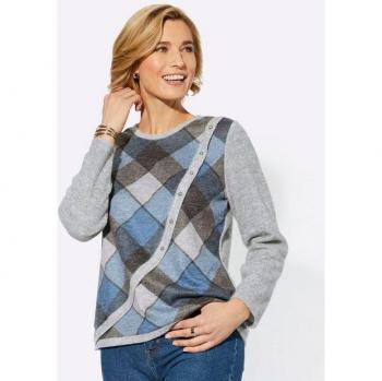 Meliertes Wintershirt für Damen
