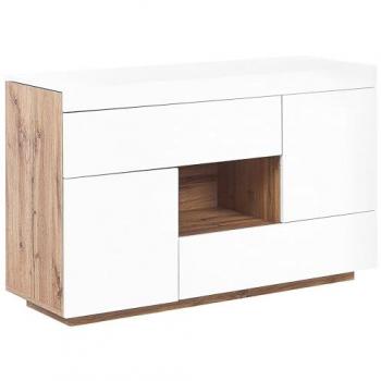 Bianca 2‑in‑1 Credenza con Cassetti e Scaffali