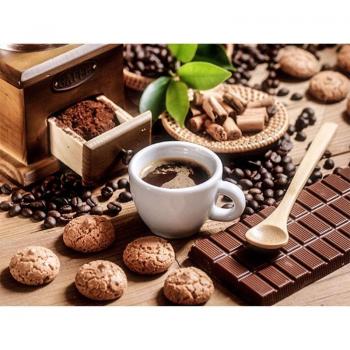 Broderie brillante : Café et dessert en résine