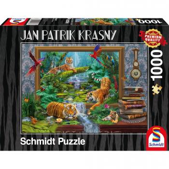 Tigre en revenus – Jeu de puzzle 1000 pièces
