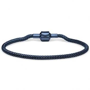BERING Milanaise-Armband Arctic Symphony IP blau 21 cm