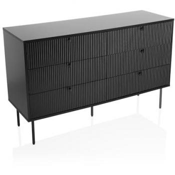 Buffet Noir KARBY S – Panneau Mélamine