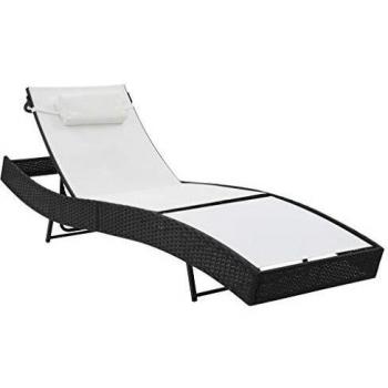 Sdraio in Polyrattan con Cuscino