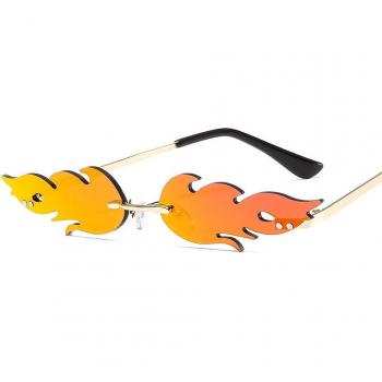 Vintage Feuer Sonnenbrille