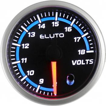 Turbo Boost Oil Pressure Sensor 52 mm – PSI eau/huile, temp C/F, voltage gauge & transmission temp meter – 7 couleurs, face noire