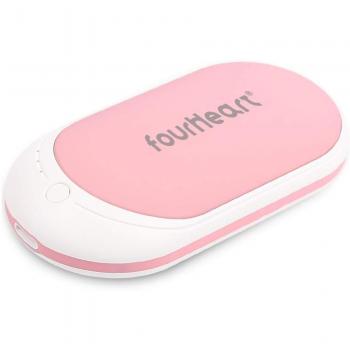 Calentador de Mano Portátil Four Heart, 5200mAh, USB/USB-C