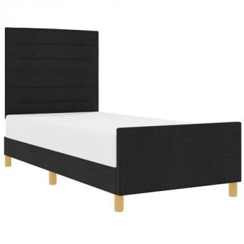 Cama Tela Negra 90x190 – Modelo Vidaxl