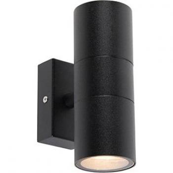 Duo Black Outdoor Wall Fixture IP44