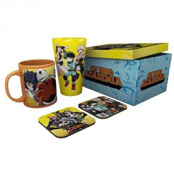 Mega‑Heros-Set “My Hero Academia” – Glas XXL, Tasse & 2 Coaster