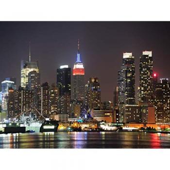 Urban Nightscape Behang 360x270cm