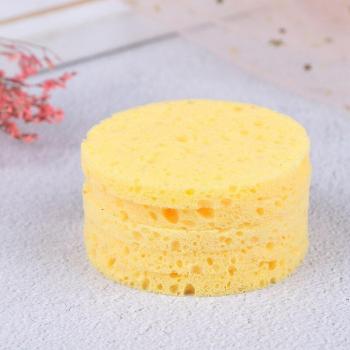 5pcs Wood Fiber Face Wash Puff Pads