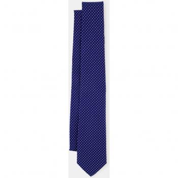 Cravatta jacquard in seta blu Michael Kors taglia OS