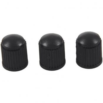 150 Durable Black Plastic Tire Valve Caps