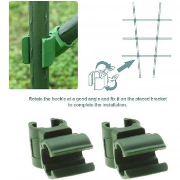 Herramienta de Jardinería: Conjunto de Clips y Hebilla para Enrejado Ajustable