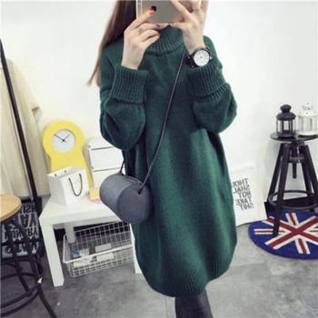 Autumn Winter Maternity Sweater Dress